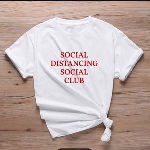 Unisex Social Distancing Graphic T-Shirt L